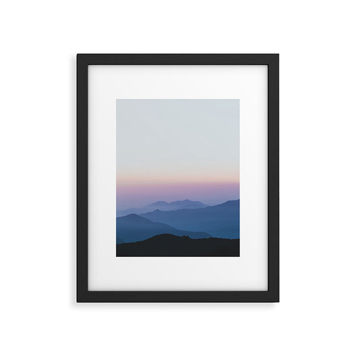 Sunset in the Annapurnas Framed Art Print Gallery Image 1