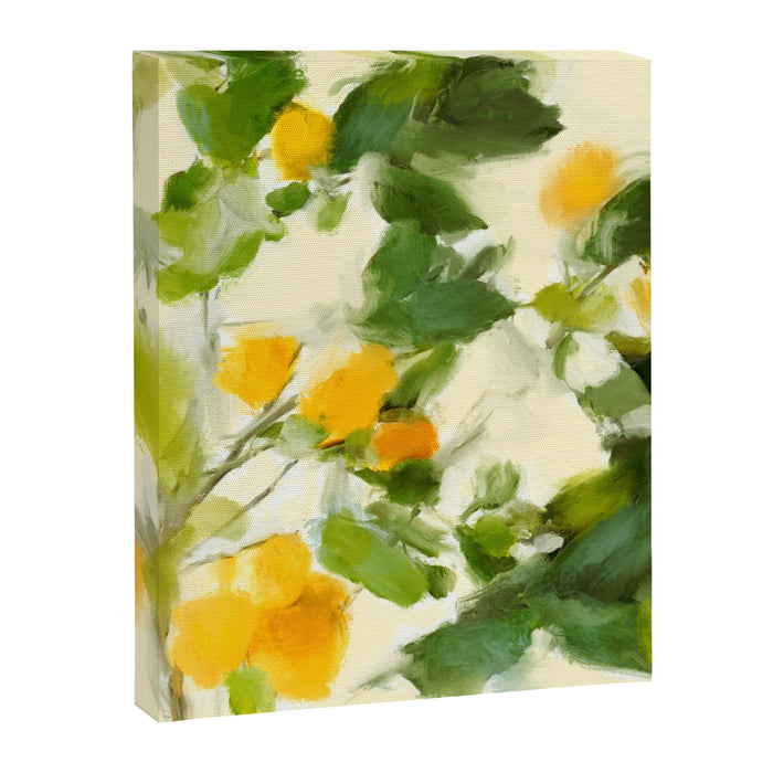 abstract art lemon tree Canvas Print Gallery Image 1