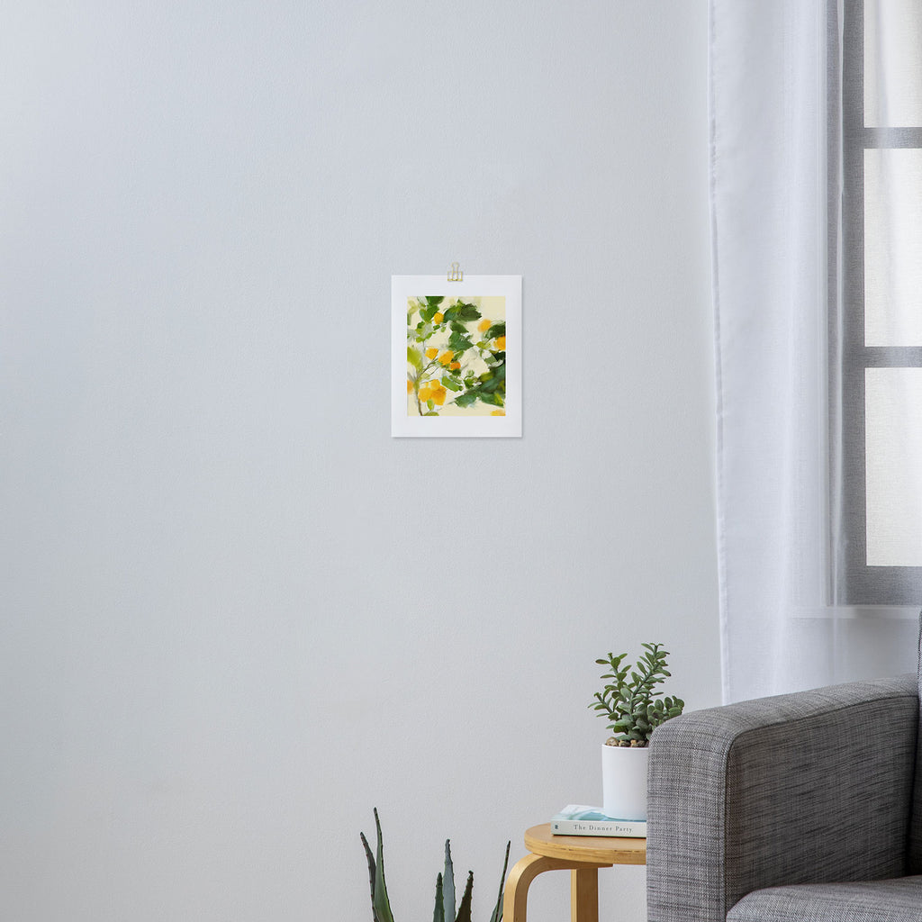 abstract art lemon tree Art Print Gallery Image 3