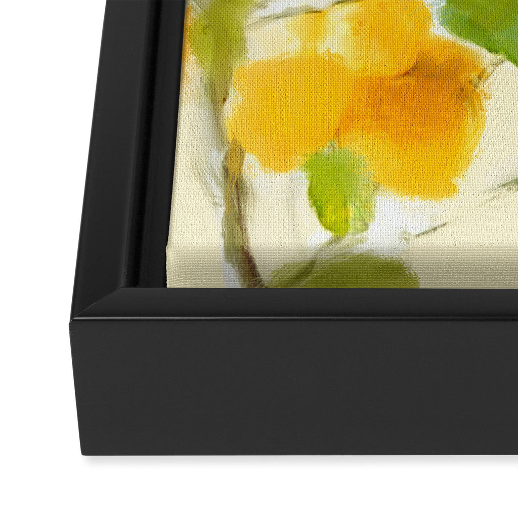 abstract art lemon tree Framed Canvas Print Gallery Image 3
