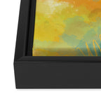 Abstract autumn with gold and warm light Framed Canvas Print Gallery Image 3