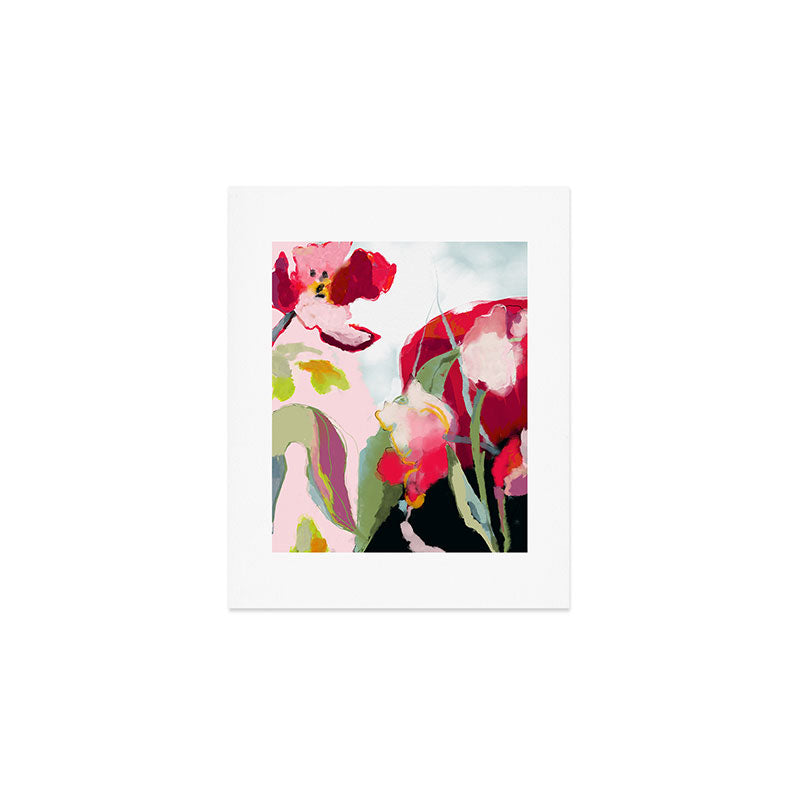 abstract floral bloom Art Print Gallery Image 1