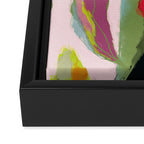 abstract floral bloom Framed Canvas Print Gallery Image 3