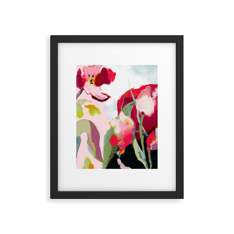 abstract floral bloom Framed Art Print Gallery Image 6