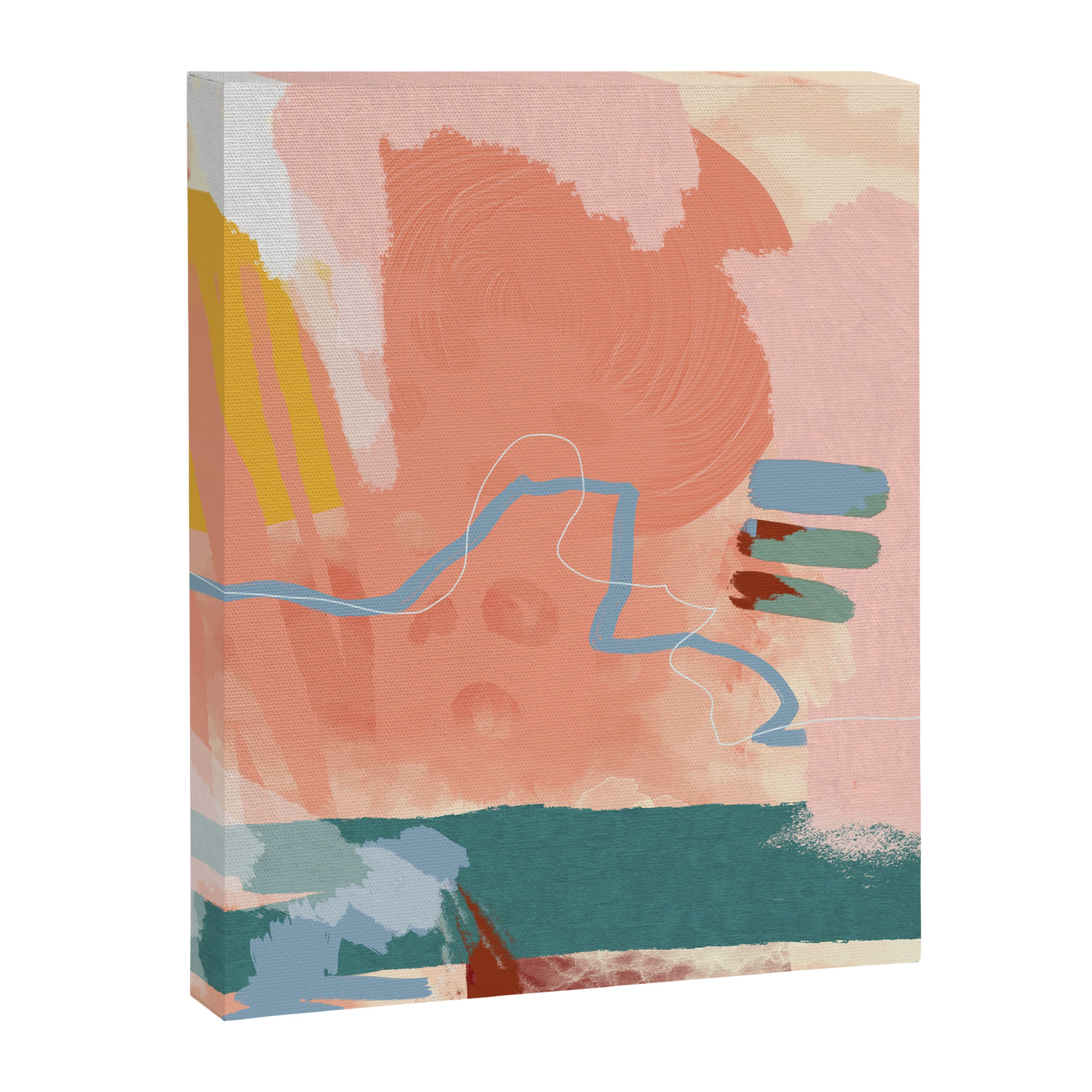 abstract brush & color study Canvas Print Gallery Image 6