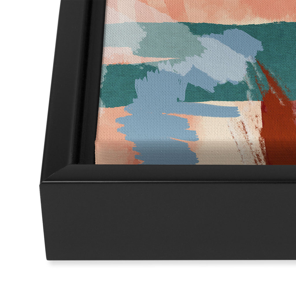 abstract brush & color study Framed Canvas Print Gallery Image 3