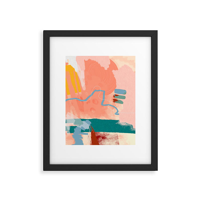 abstract brush & color study Framed Art Print Gallery Image 4