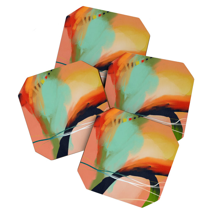 abstract color spring 23 1 Coaster Gallery Image 1