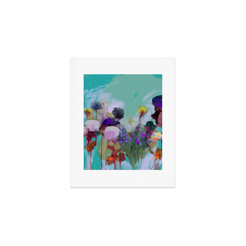 abstract floral bloom Art Print Gallery Image 1