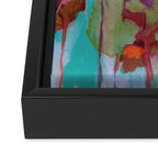 abstract floral bloom Framed Canvas Print Gallery Image 3