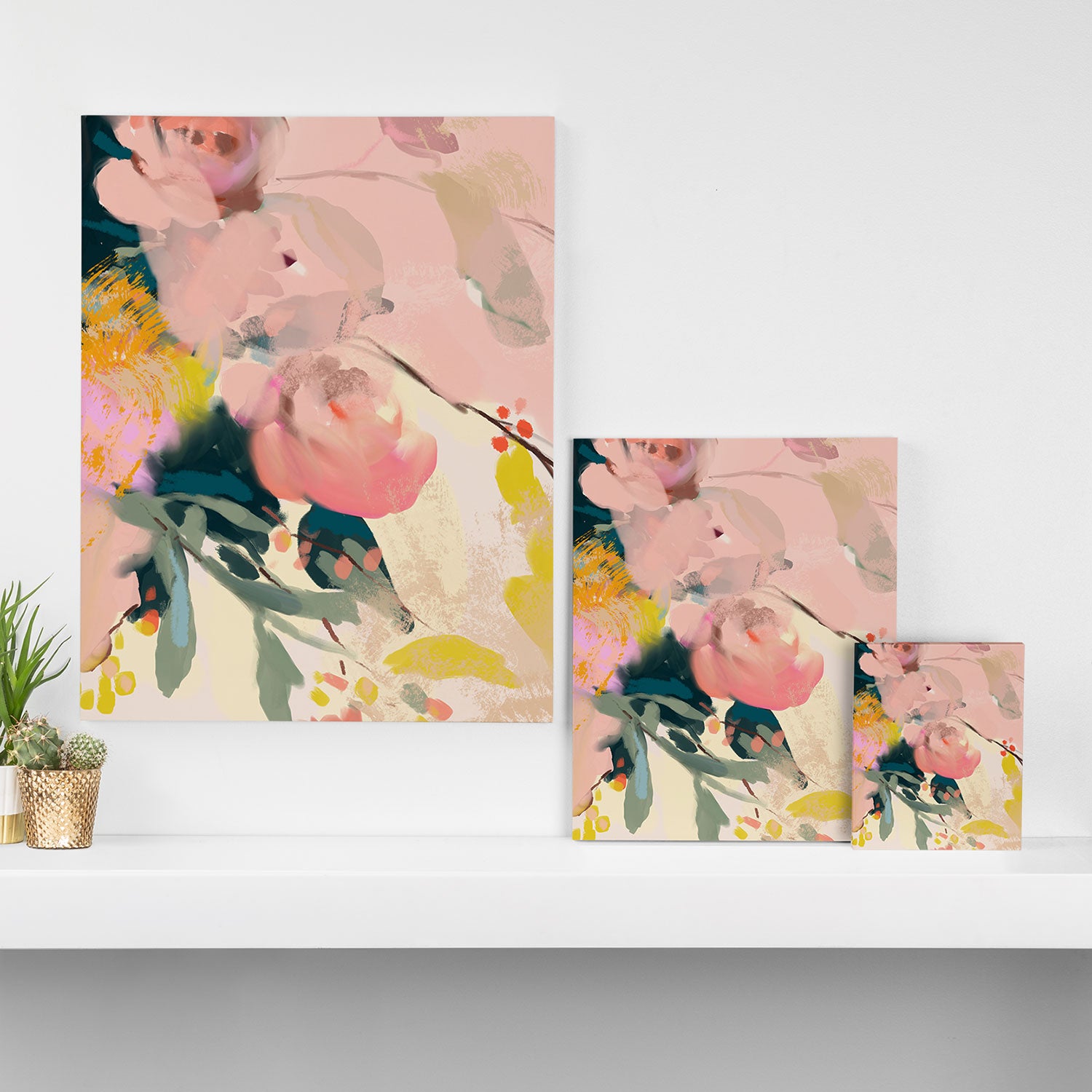 abstract floral inspiration Canvas Print Gallery Image 3