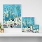 abstract forest in pastels Canvas Print Gallery Image 3