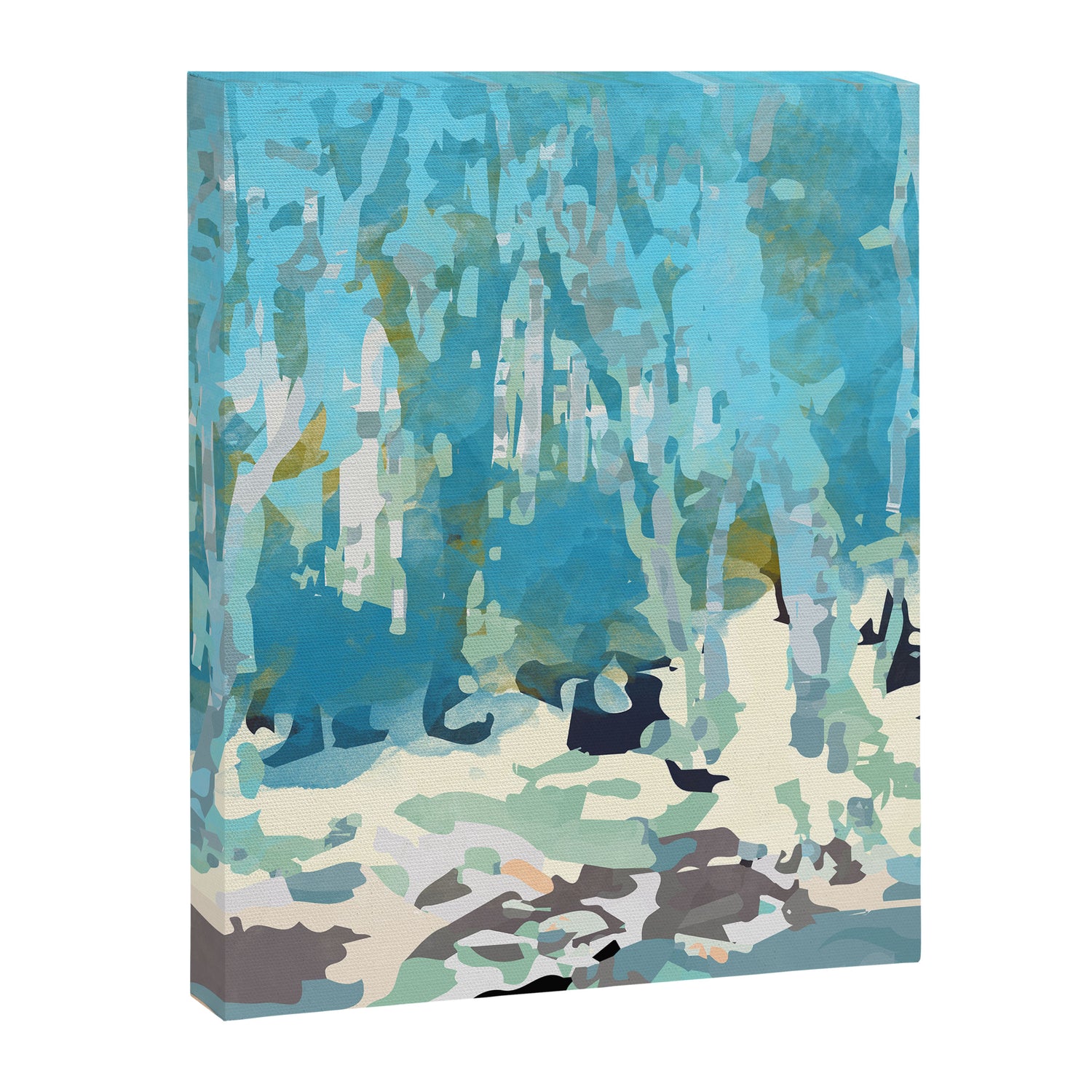 abstract forest in pastels Canvas Print Gallery Image 3