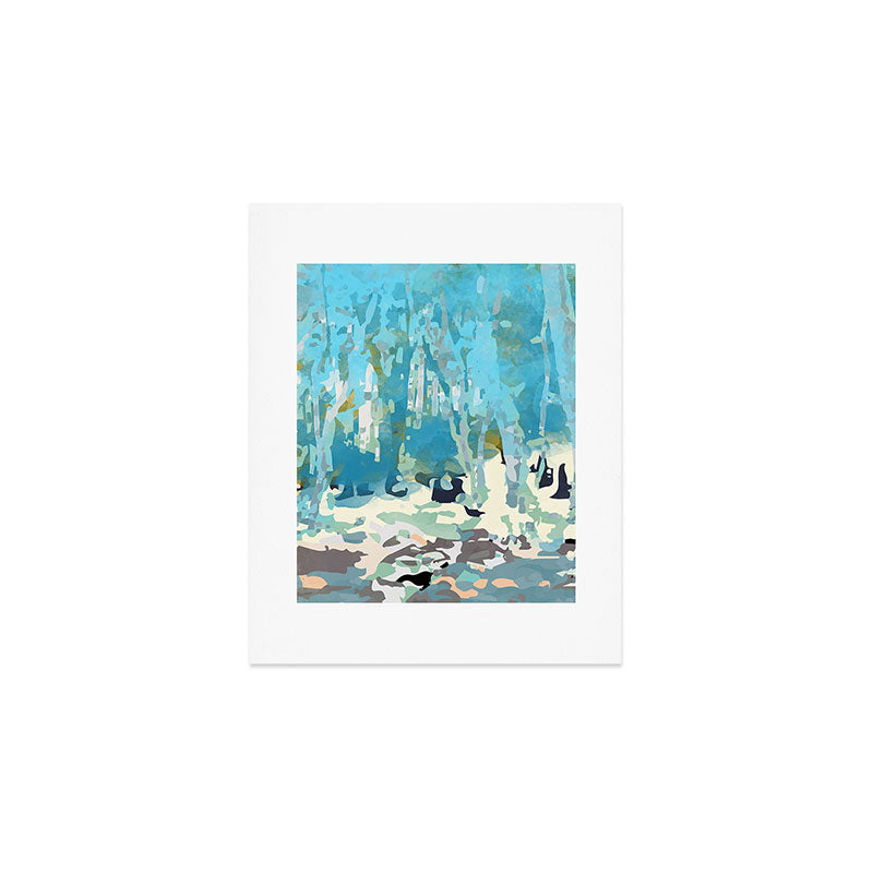 abstract forest in pastels Art Print Gallery Image 1