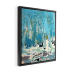 abstract forest in pastels Framed Canvas Print Gallery Image 2