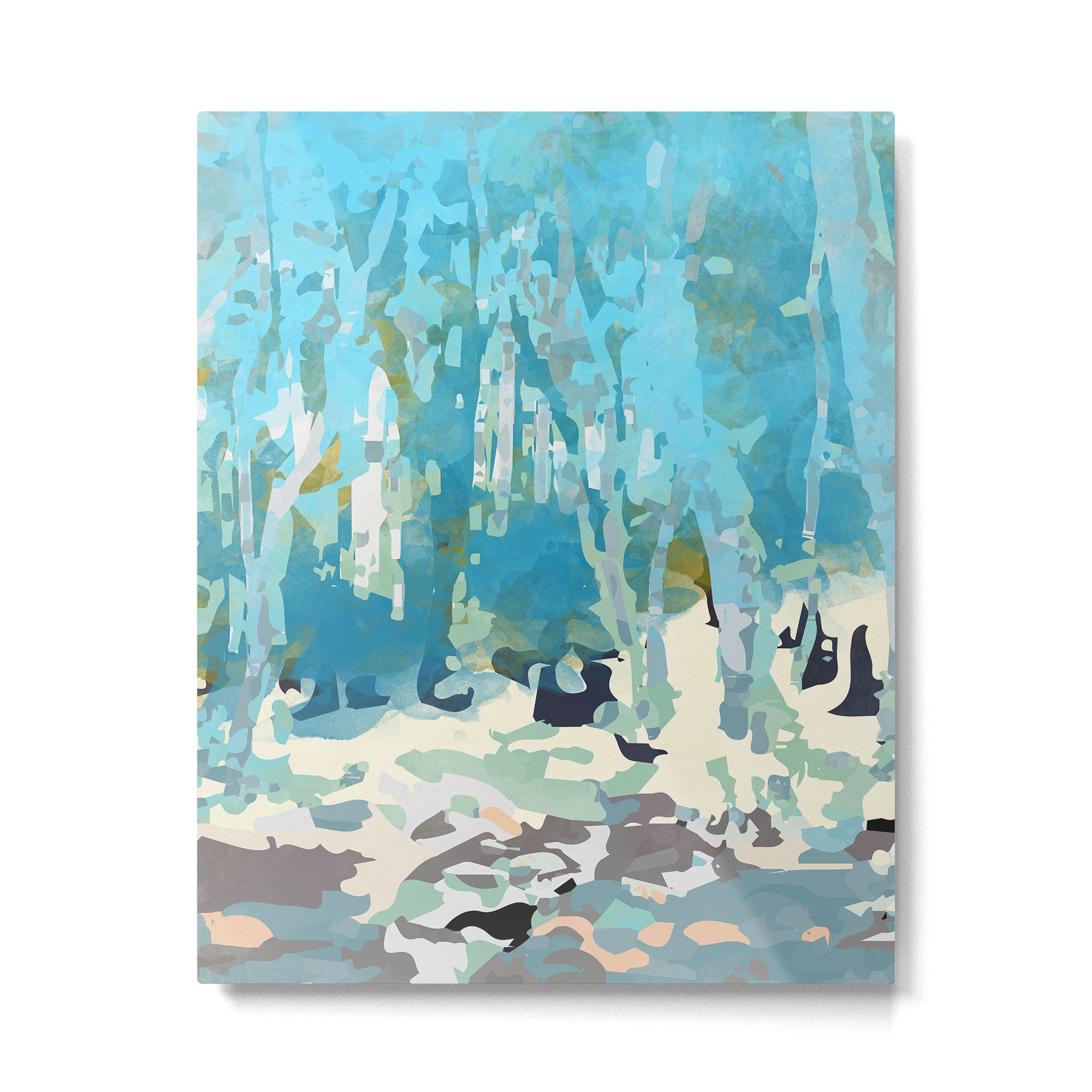 abstract forest in pastels Metal Print Gallery Image 4