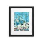 abstract forest in pastels Framed Art Print Gallery Image 4