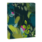 abstract jungle fever leaves in floral green Canvas Print Gallery Image 8