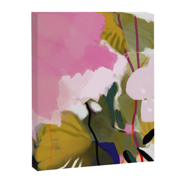 abstract jungle leaves Canvas Print Gallery Image 1