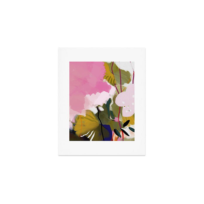 abstract jungle leaves Art Print Gallery Image 1
