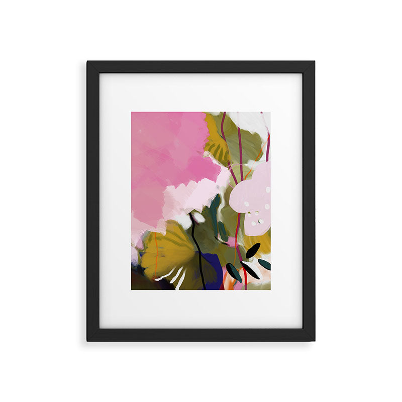 abstract jungle leaves Framed Art Print Gallery Image 6