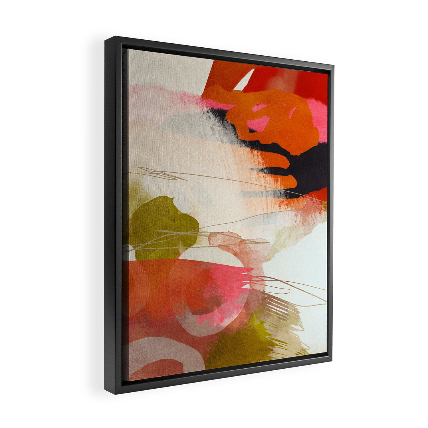 abstract landscape phantasy Framed Canvas Print Gallery Image 2