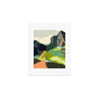 abstract mountain landscape Art Print Gallery Image 1