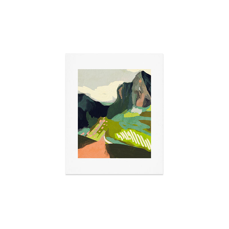 abstract mountain landscape Art Print Gallery Image 1