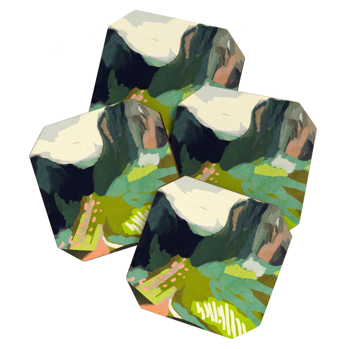 abstract mountain landscape Coaster Gallery Image 1