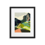 abstract mountain landscape Framed Art Print Gallery Image 4