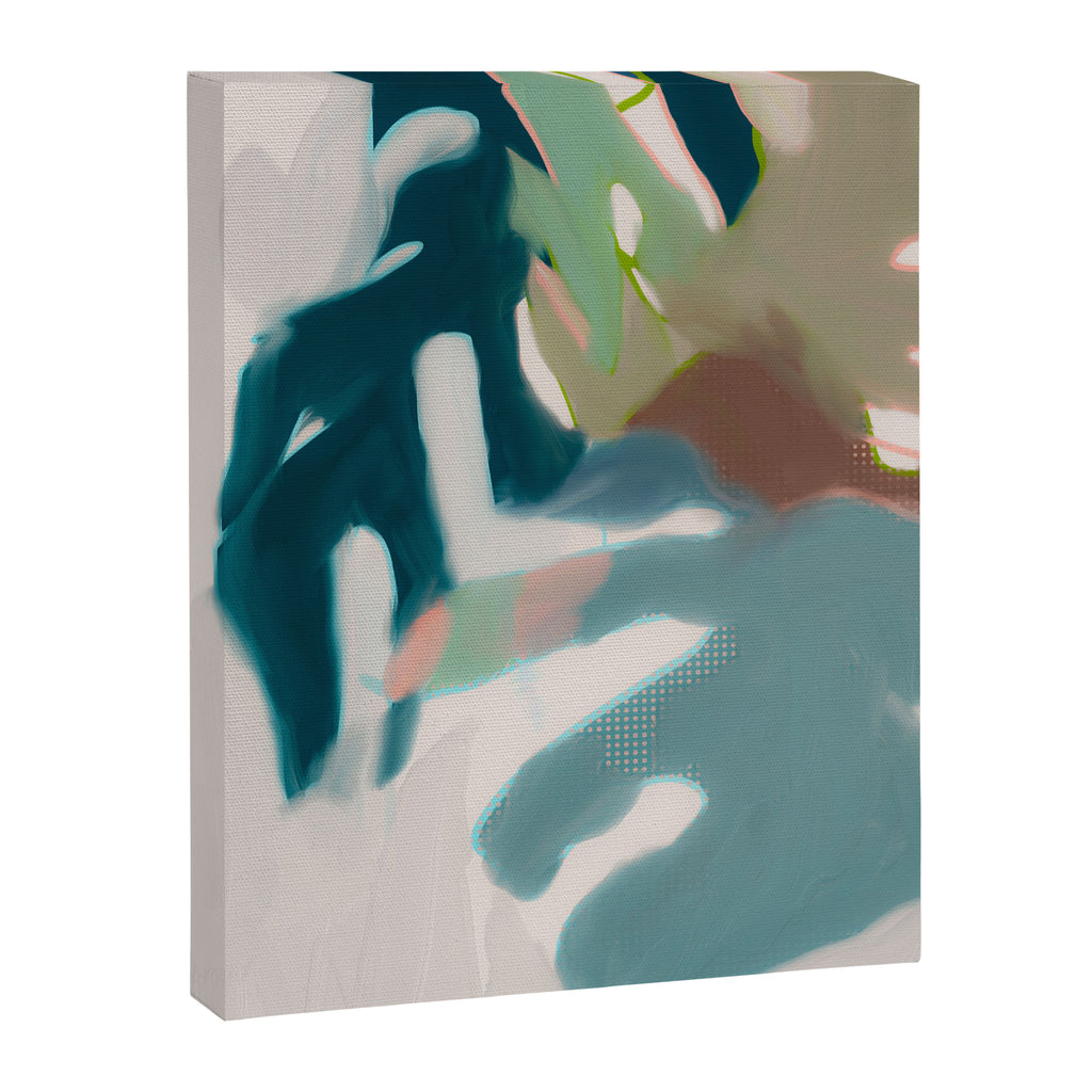 abstract pastel leaves 2 Canvas Print Gallery Image 6