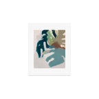 abstract pastel leaves 2 Art Print Gallery Image 1