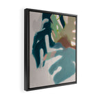 abstract pastel leaves 2 Framed Canvas Print Gallery Image 2