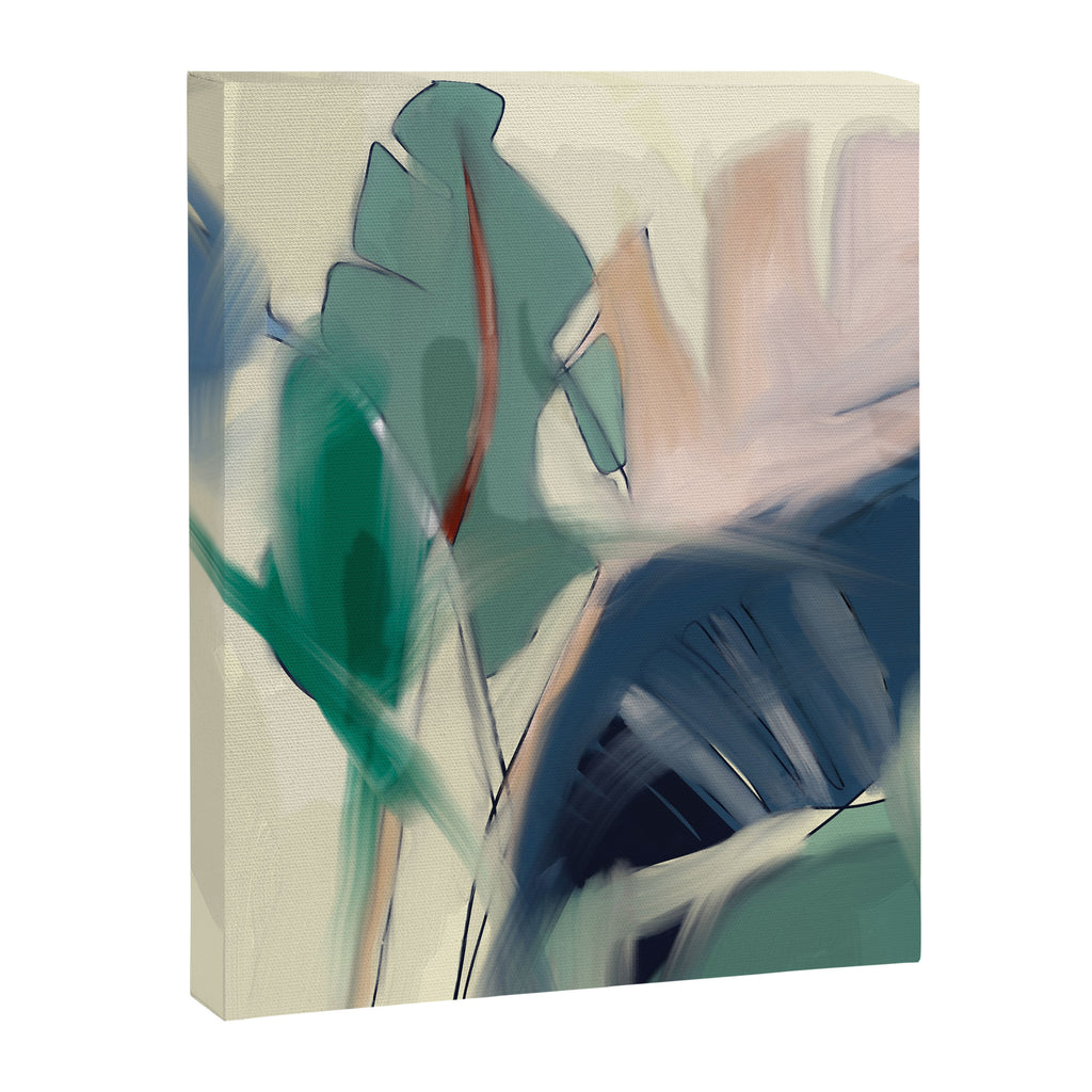 abstract pastel leaves 3 Canvas Print Gallery Image 6