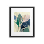abstract pastel leaves 3 Framed Art Print Gallery Image 5