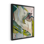 abstract pastel leaves Framed Canvas Print Gallery Image 2