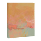 abstract peach sky on mint sea Canvas Print Gallery Image 8
