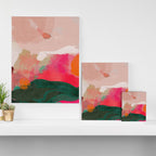 abstract pink Canvas Print Gallery Image 3