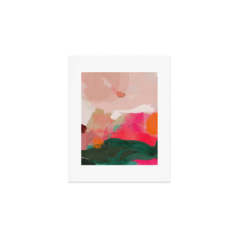 abstract pink Art Print Gallery Image 1