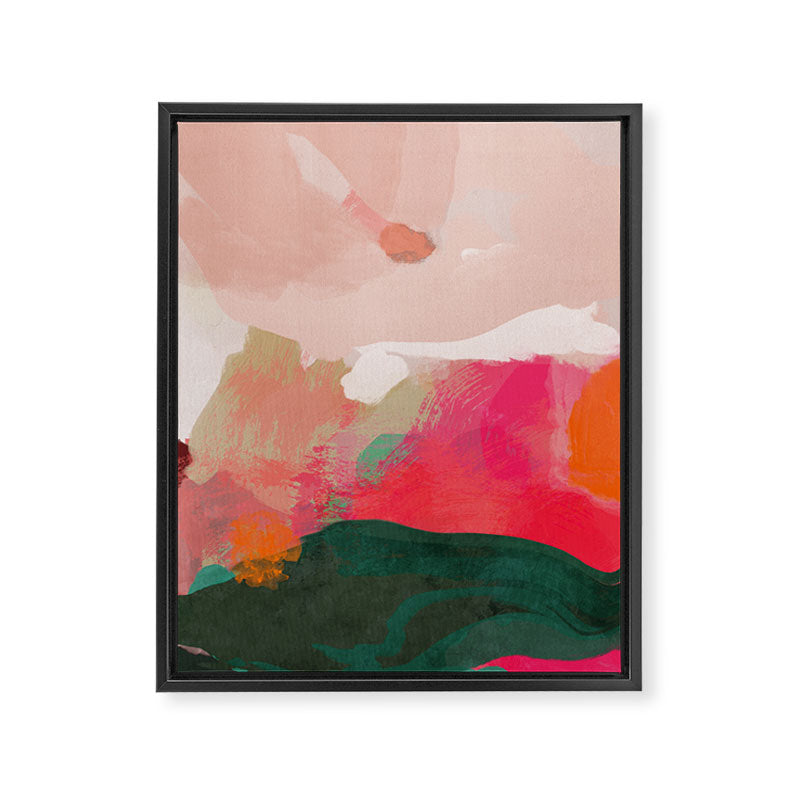 abstract pink Framed Canvas Print Gallery Image 6