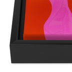 abstract pink orange - imagine 2 Framed Canvas Print Gallery Image 3