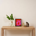 abstract pink orange - imagine 2 Framed Canvas Print Gallery Image 4