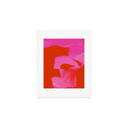 abstract pink orange minimal - imagine 3 Art Print Gallery Image 1