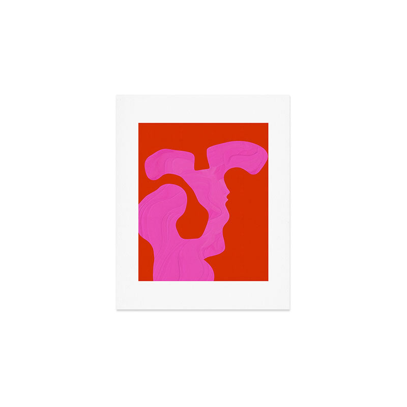 abstract red - imagine 1 Art Print Gallery Image 1