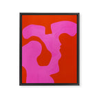 abstract red - imagine 1 Framed Canvas Print Gallery Image 6