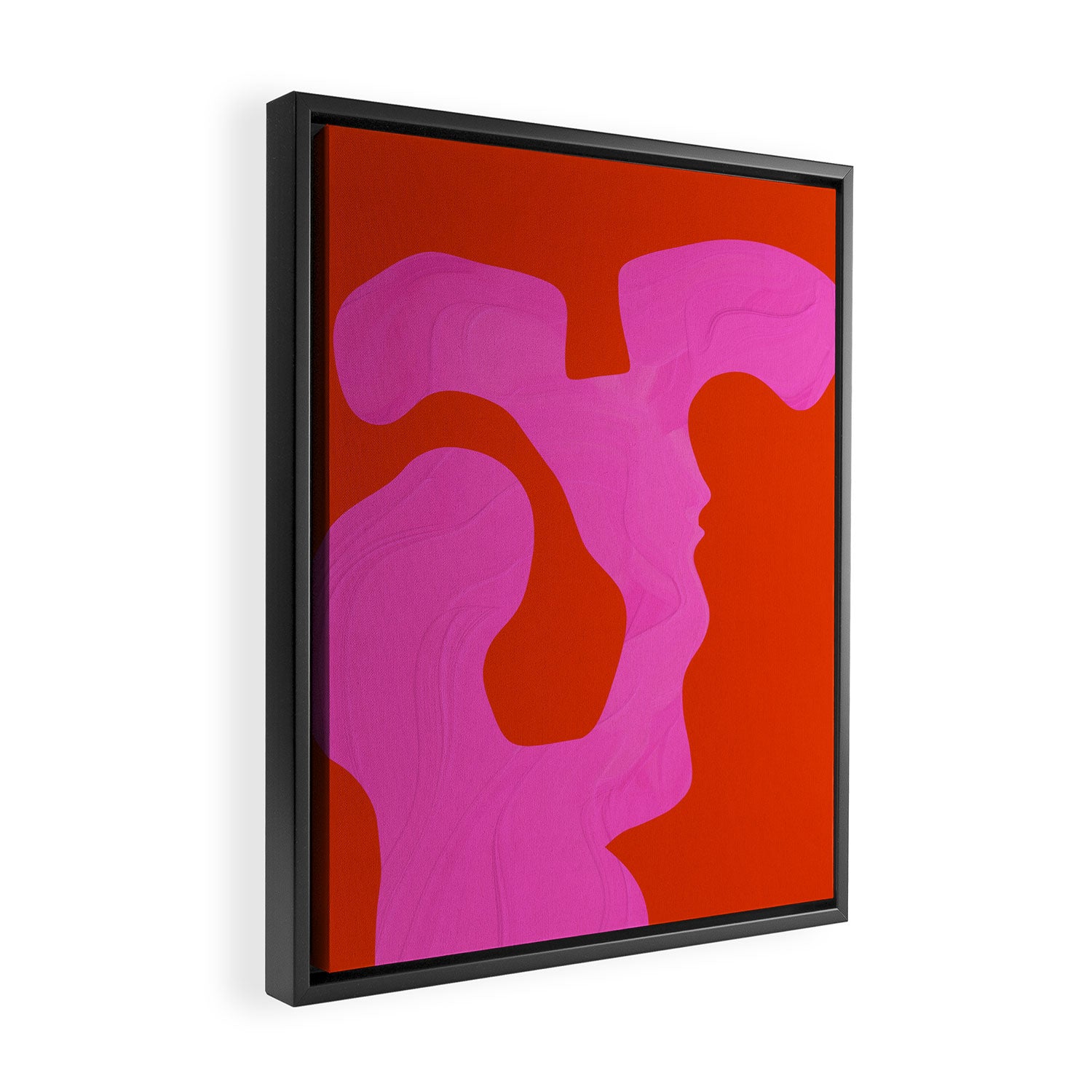 abstract red - imagine 1 Framed Canvas Print Gallery Image 2