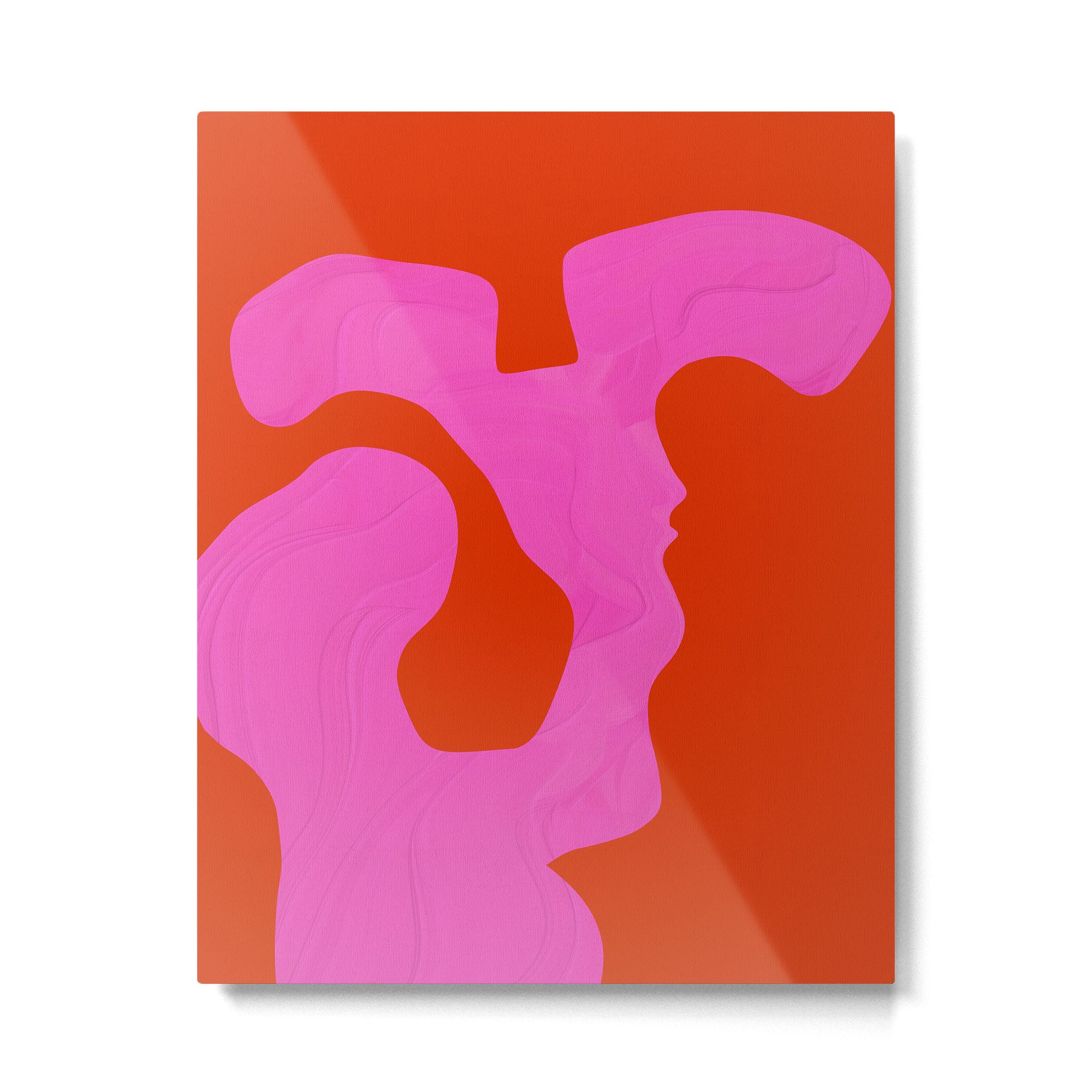 abstract red - imagine 1 Metal Print Gallery Image 4