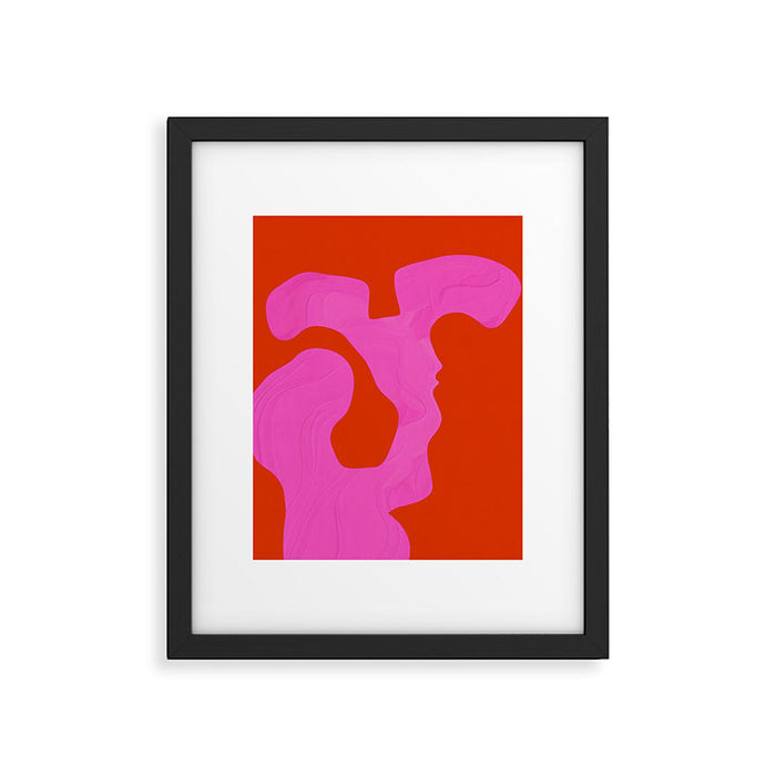 abstract red - imagine 1 Framed Art Print Gallery Image 1