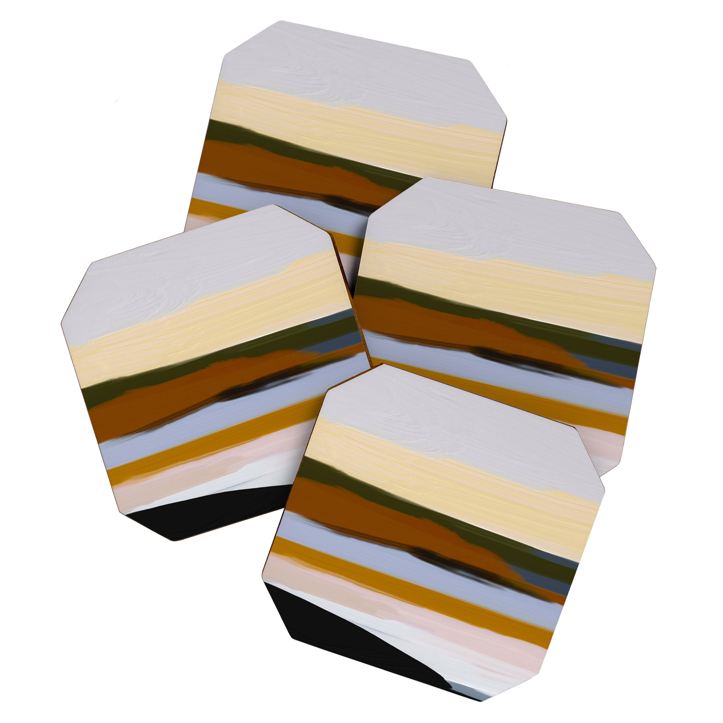 Abstract Silence Triptych 1 Coaster Gallery Image 1