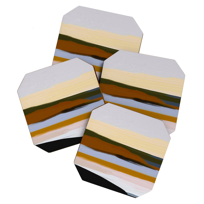 Abstract Silence Triptych 1 Coaster Gallery Image 1